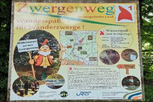 Tafel des Zwergweges in Rengsdorf