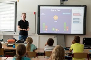 Lehrer Schüler Smartboard
