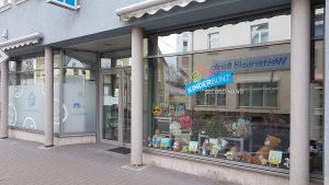 Haus der Familie Kinderbunt Fenster