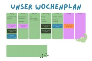 Wochenplan Design