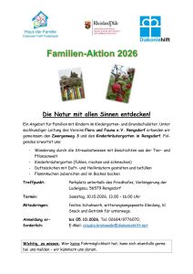 Familienaktion Zwergenweg
