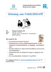 Flyer Familiencafé Oktober 2026