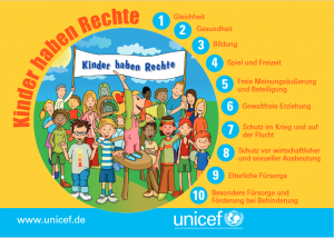 Plakat Unicef Kinderrechte